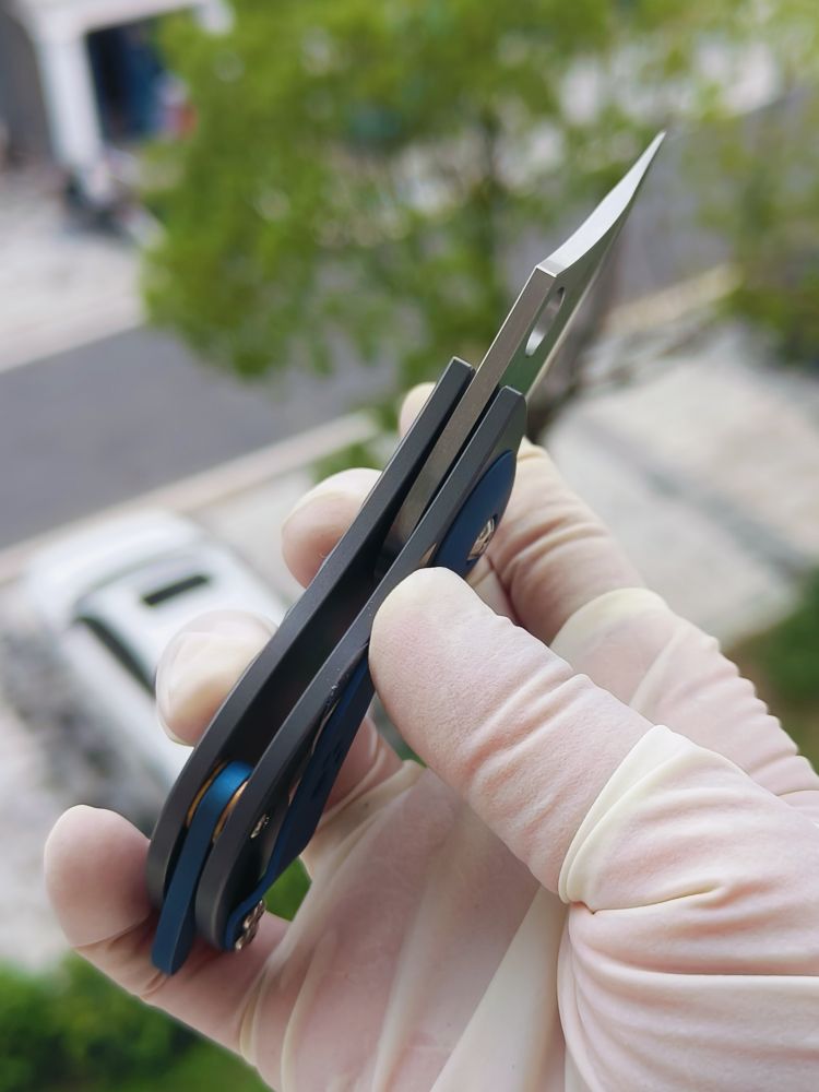 spyderco C256tip CPM-S45VN钢 钛合金柄  1600