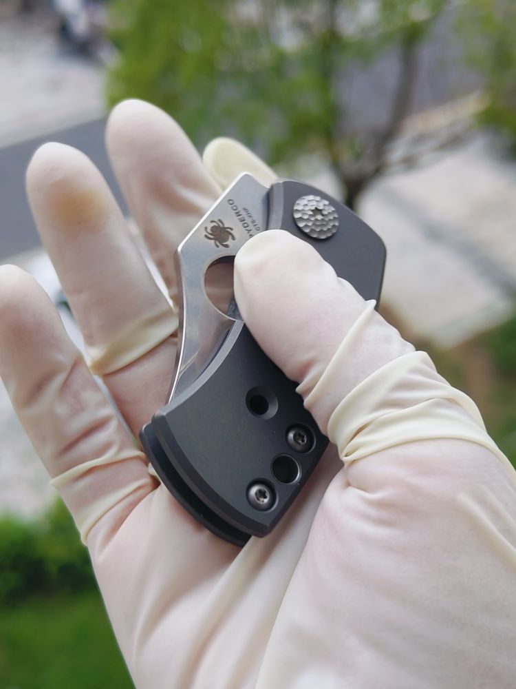 spyderco C236TIP CTS-XHP钢 钛合金柄 1460