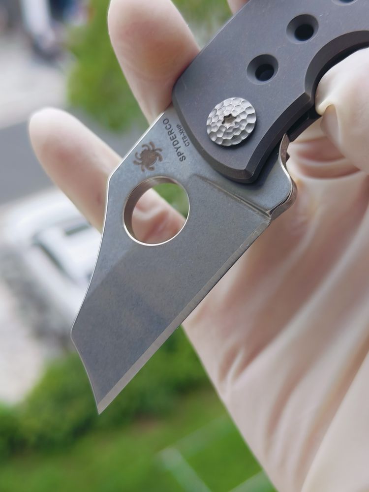 spyderco C236TIP CTS-XHP钢 钛合金柄 1460