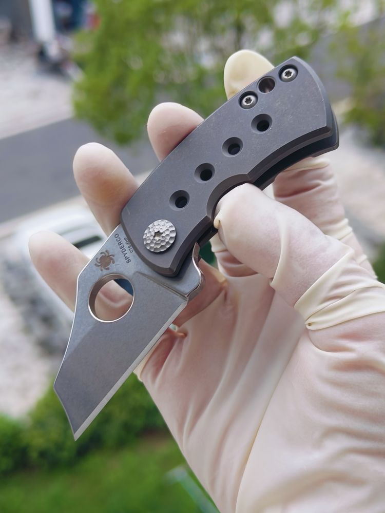 spyderco C236TIP CTS-XHP钢 钛合金柄 1460