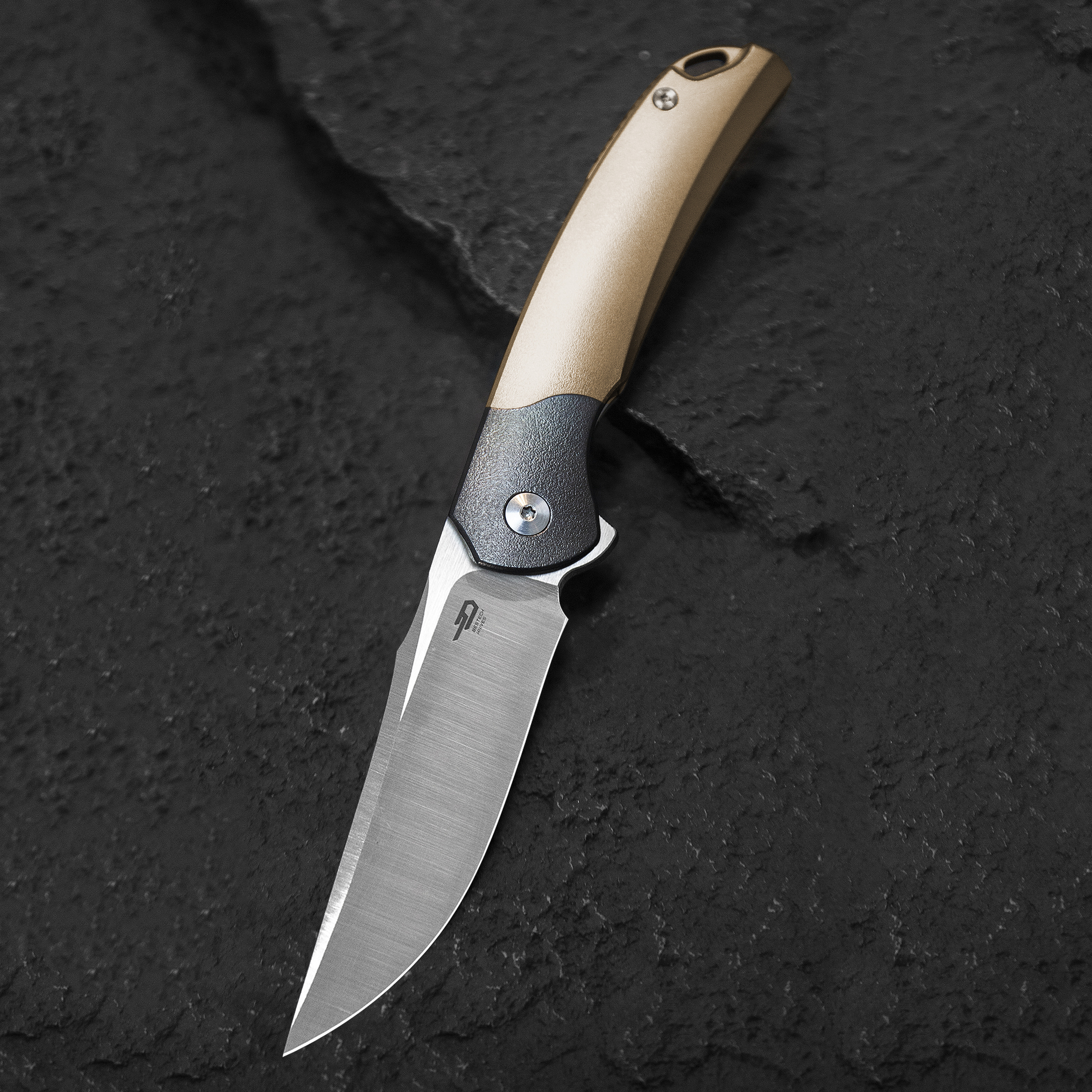 Bestech Knives BT2111C M390钢 钛合金柄 锆刀枕