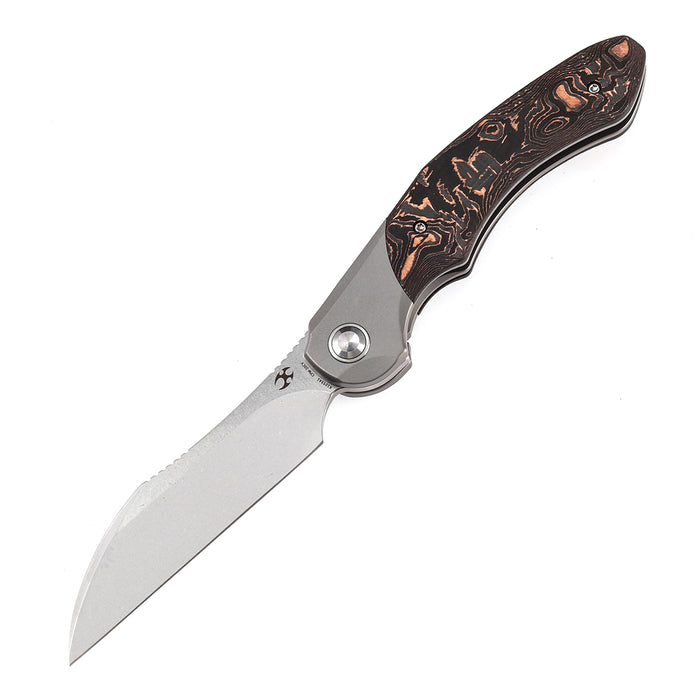 Kansept Knives Cosmos CPM-20CV钢 钛合金碳纤维柄 K1059A1