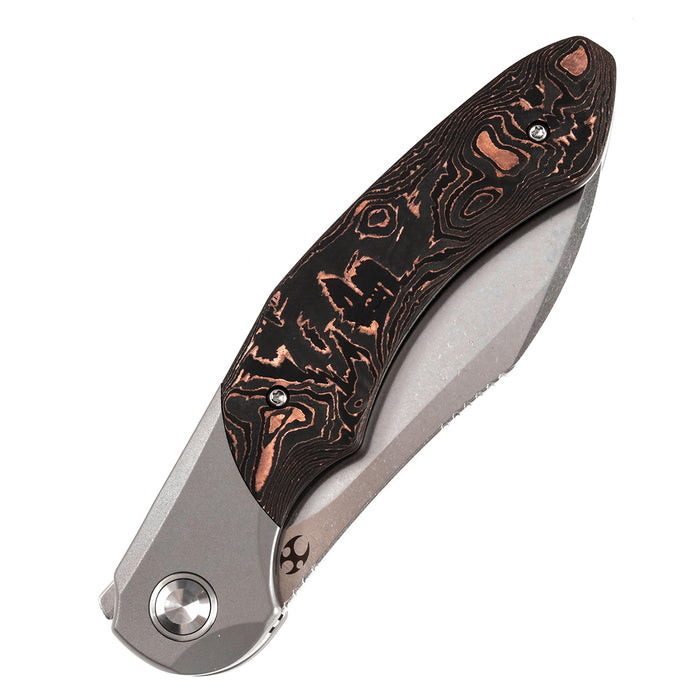 Kansept Knives Cosmos CPM-20CV钢 钛合金碳纤维柄 K1059A1