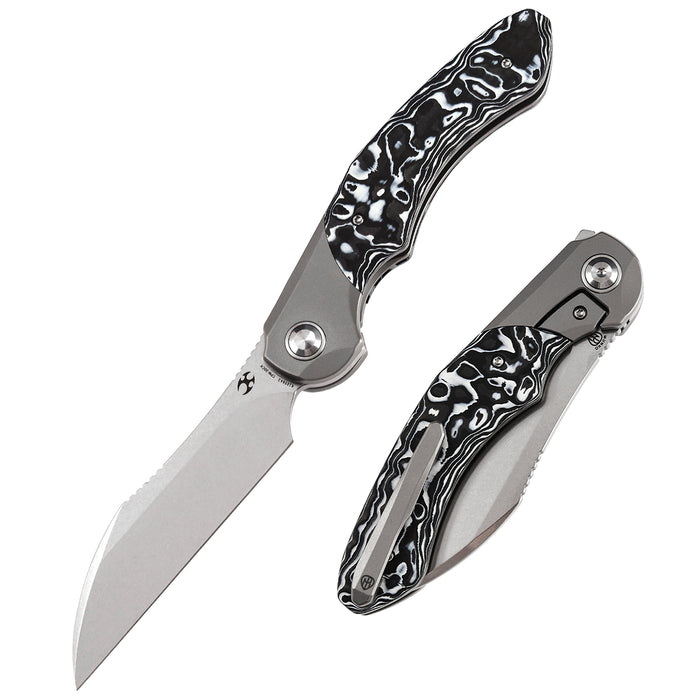 Kansept Knives Cosmos CPM-20CV钢 钛合金碳纤维柄 K1059A2
