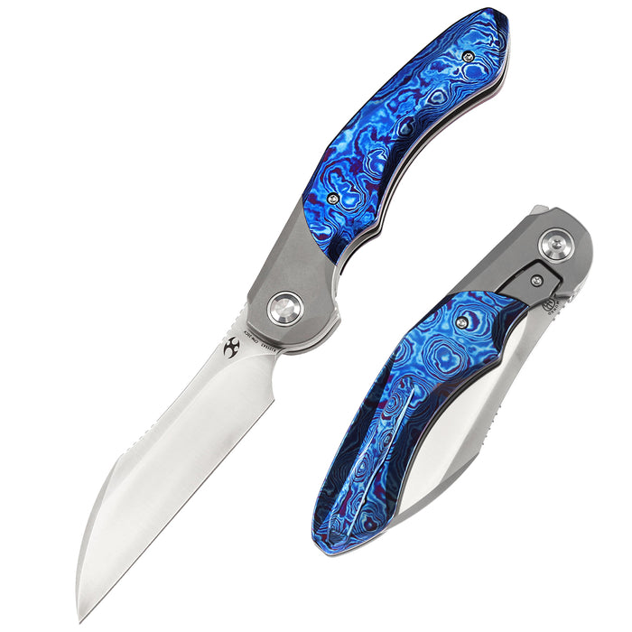 Kansept Knives  Cosmos CPM-20CV钢 钛合金钛马士革柄 K1059A3