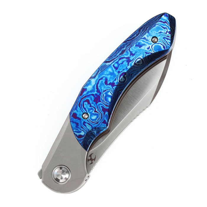 Kansept Knives  Cosmos CPM-20CV钢 钛合金钛马士革柄 K1059A3