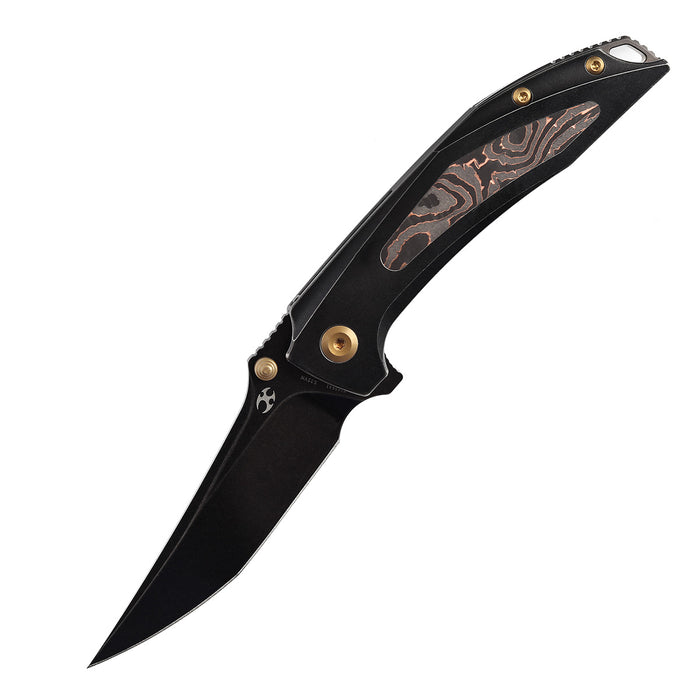 Kansept Knives Baku CPM-S35VN钢 钛合金镶嵌碳纤维 K1056A1