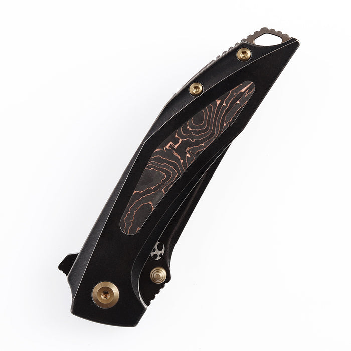 Kansept Knives Baku CPM-S35VN钢 钛合金镶嵌碳纤维 K1056A1