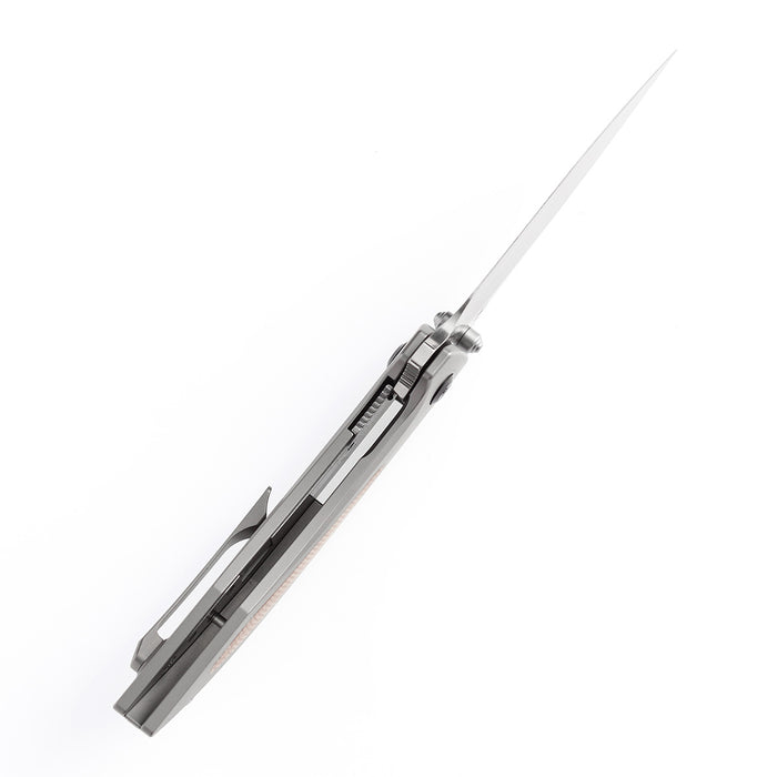 Kansept Knives Baku CPM-S35VN钢 钛合金镶嵌米卡塔 K1056A1