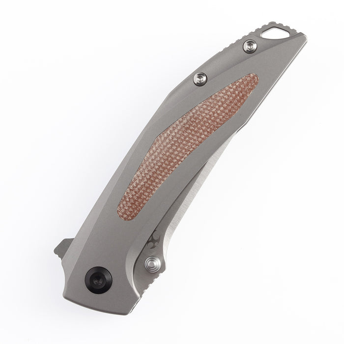Kansept Knives Baku CPM-S35VN钢 钛合金镶嵌米卡塔 K1056A1