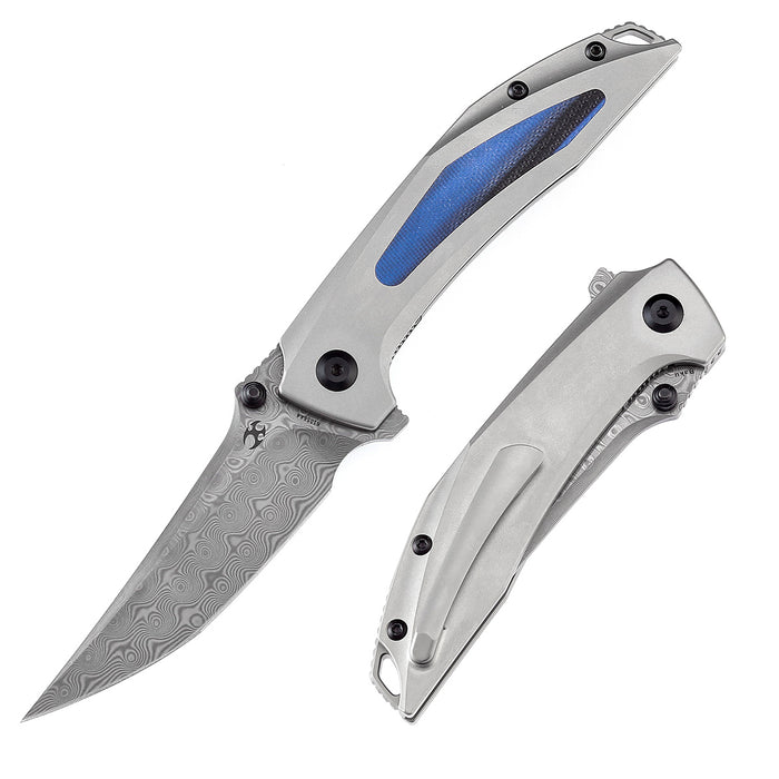Kansept Knives Baku 大马士革钢 钛合金柄 K1056A4