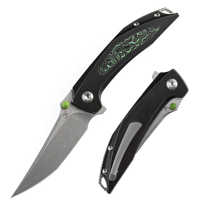 Kansept Knives  Baku CPM-S35VN钢 钛合金镶嵌碳纤维 K1056A7