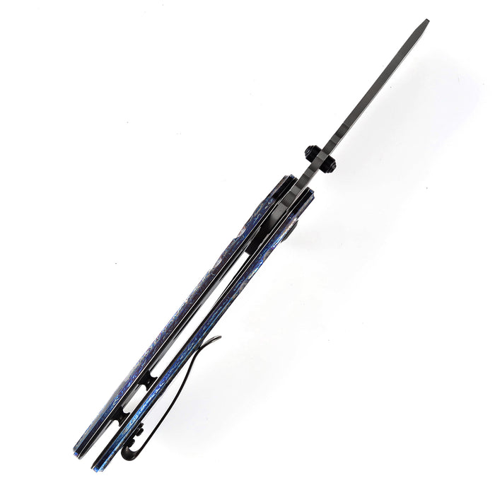 Kansept M+ Korvid 大马士革钢 钛柄 雷纹处理 K2030C3U