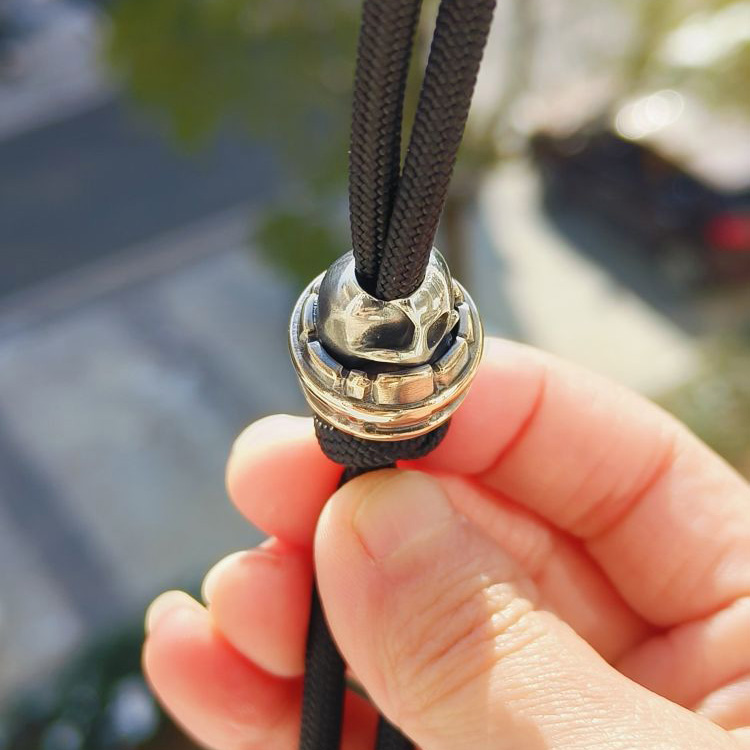 Cpprhd Beads 俄罗斯铜斑蛇桶骷髅伞绳刀坠 1880