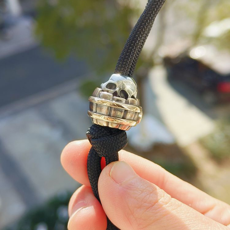 Cpprhd Beads 俄罗斯铜斑蛇桶骷髅伞绳刀坠 1880