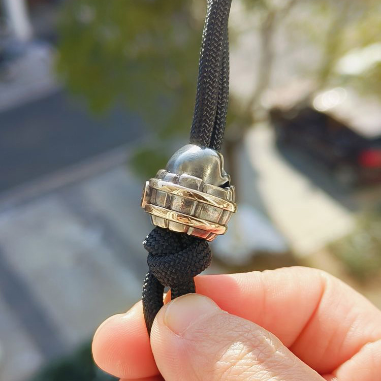 Cpprhd Beads 俄罗斯铜斑蛇桶骷髅伞绳刀坠 1880