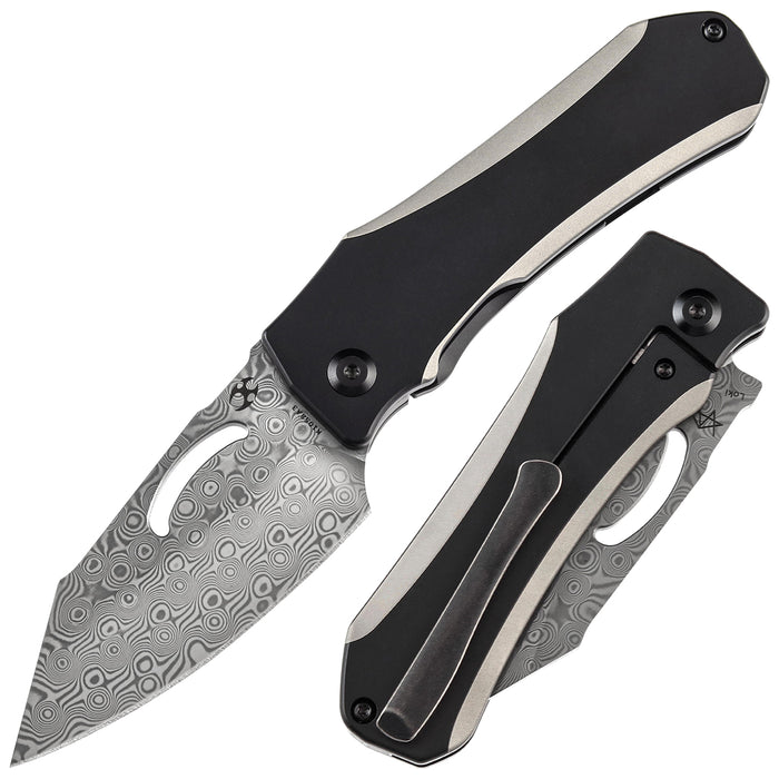 Kansept Knives Loji 大马士革钢 钛合金柄 K1058A3 1100