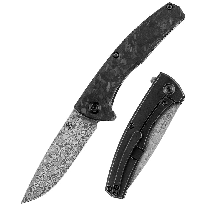Kansept Knives AGI 大马士革钢 碳纤维柄 K2037A2 980