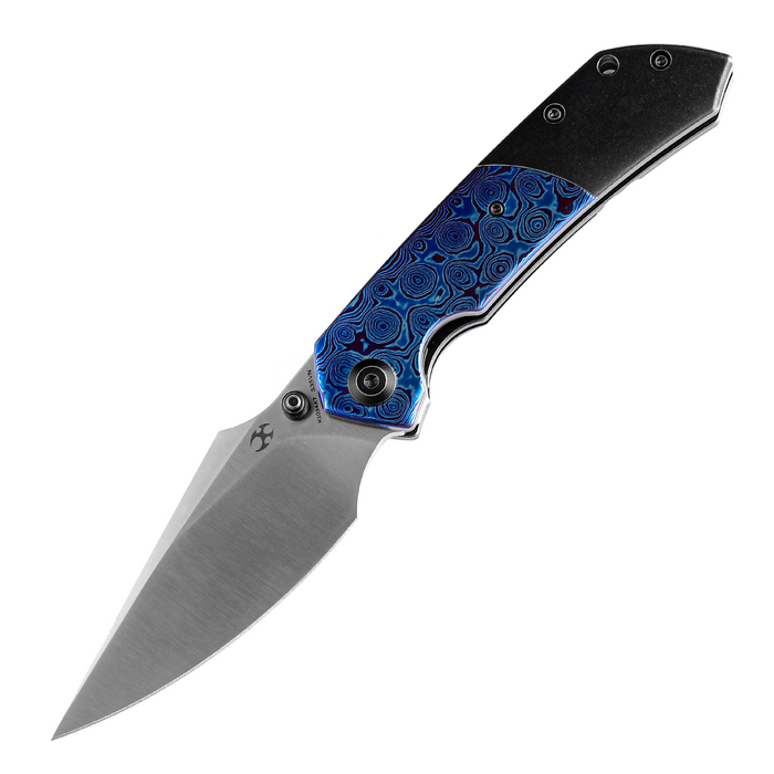 Kansept Knives Fenrir CPM-S35VN钢 钛+钛马士革柄 K1034A7 1800