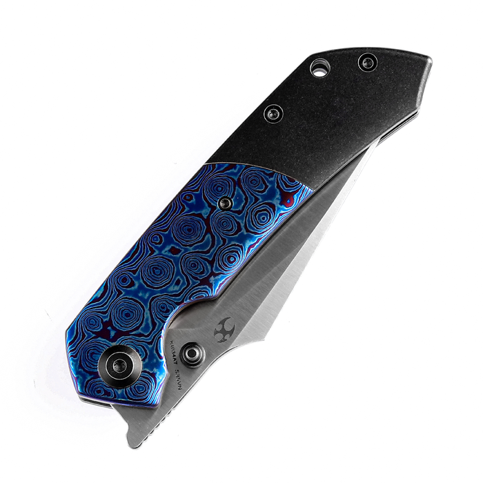 Kansept Knives Fenrir CPM-S35VN钢 钛+钛马士革柄 K1034A7 1800