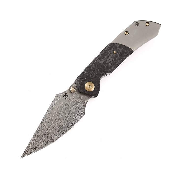 Kansept Knives Fenrir 大马士革钢 钛合金+碳纤维柄 K1034B1 1246