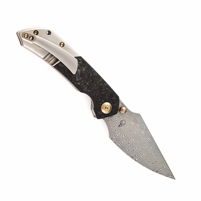 Kansept Knives Fenrir 大马士革钢 钛合金+碳纤维柄 K1034B1 1246