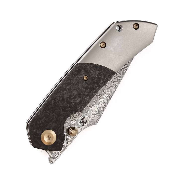 Kansept Knives Fenrir 大马士革钢 钛合金+碳纤维柄 K1034B1 1246