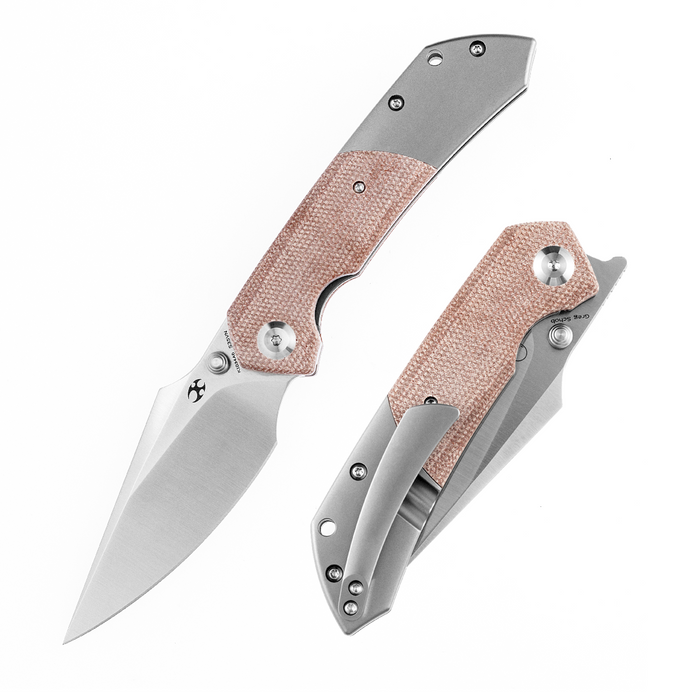Kansept Knives Fenrir S35VN钢 钛合金+米卡塔柄 K1034A6 1300