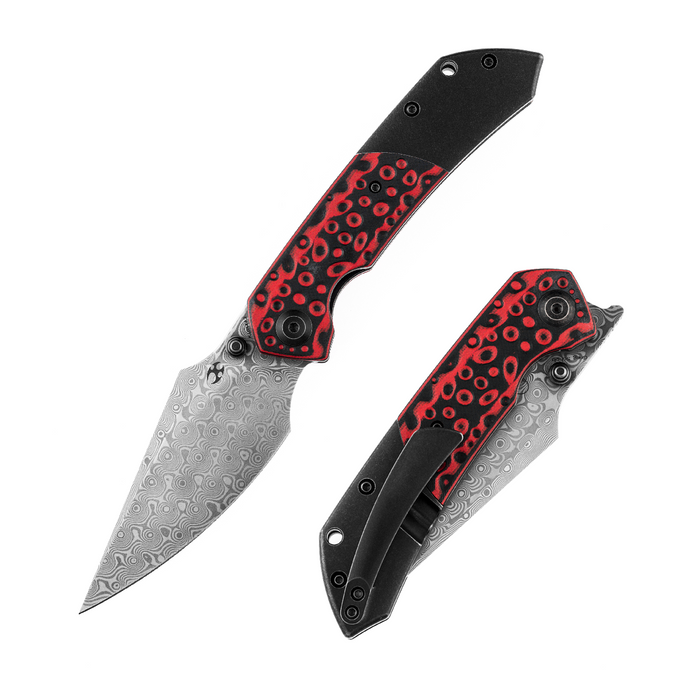 Kansept Knives  Fenrir 大马士革钢 钛合金+G10柄 K1034A2 1180