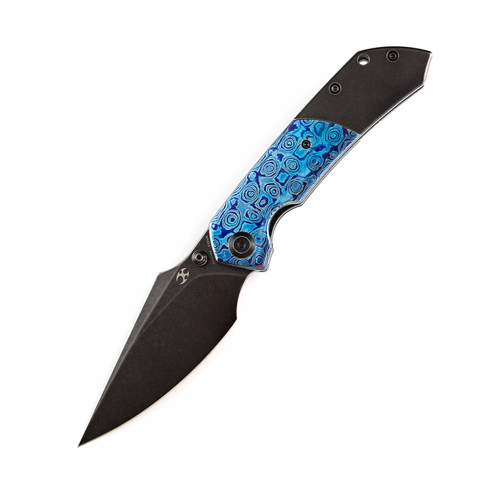 Kansept Knives Fenrir S35VN钢 钛合金+钛马士革柄 K1034B2 1860