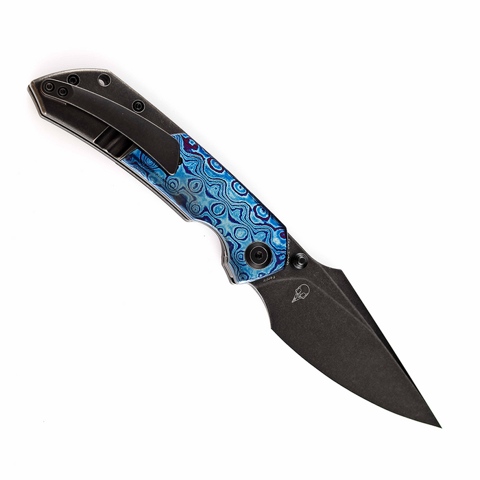 Kansept Knives Fenrir S35VN钢 钛合金+钛马士革柄 K1034B2 1860