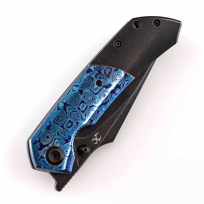 Kansept Knives Fenrir S35VN钢 钛合金+钛马士革柄 K1034B2 1860