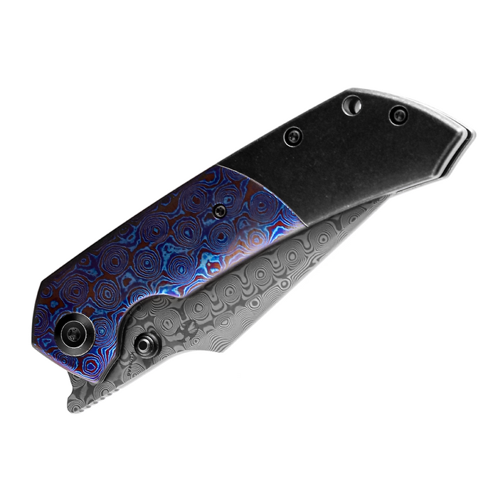 Kansept Knives Fenrir 大马士革钢 钛合金+钛马士革柄 K1034A8 1760
