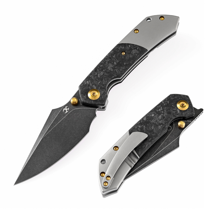 Kansept Knives Fenrir S35VN钢  钛合金+碳纤维柄 K1034A1 1250