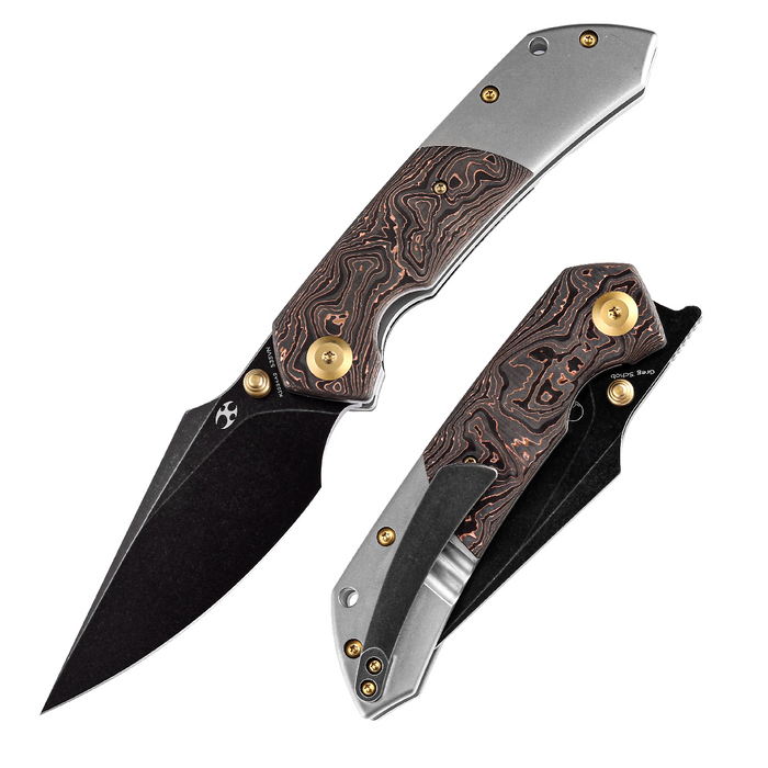 Kansept Knives Fenrir S35VN钢 钛合金+碳纤维柄 K1034A9 1380