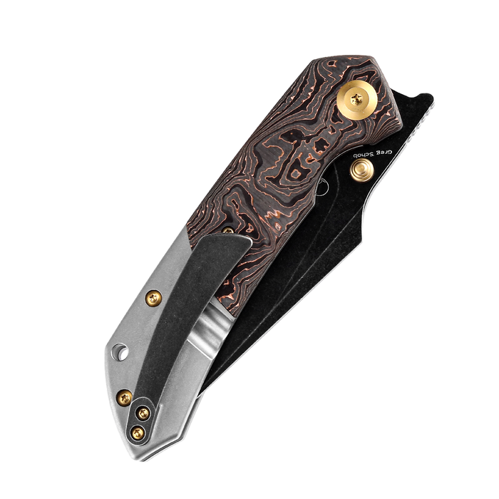Kansept Knives Fenrir S35VN钢 钛合金+碳纤维柄 K1034A9 1380
