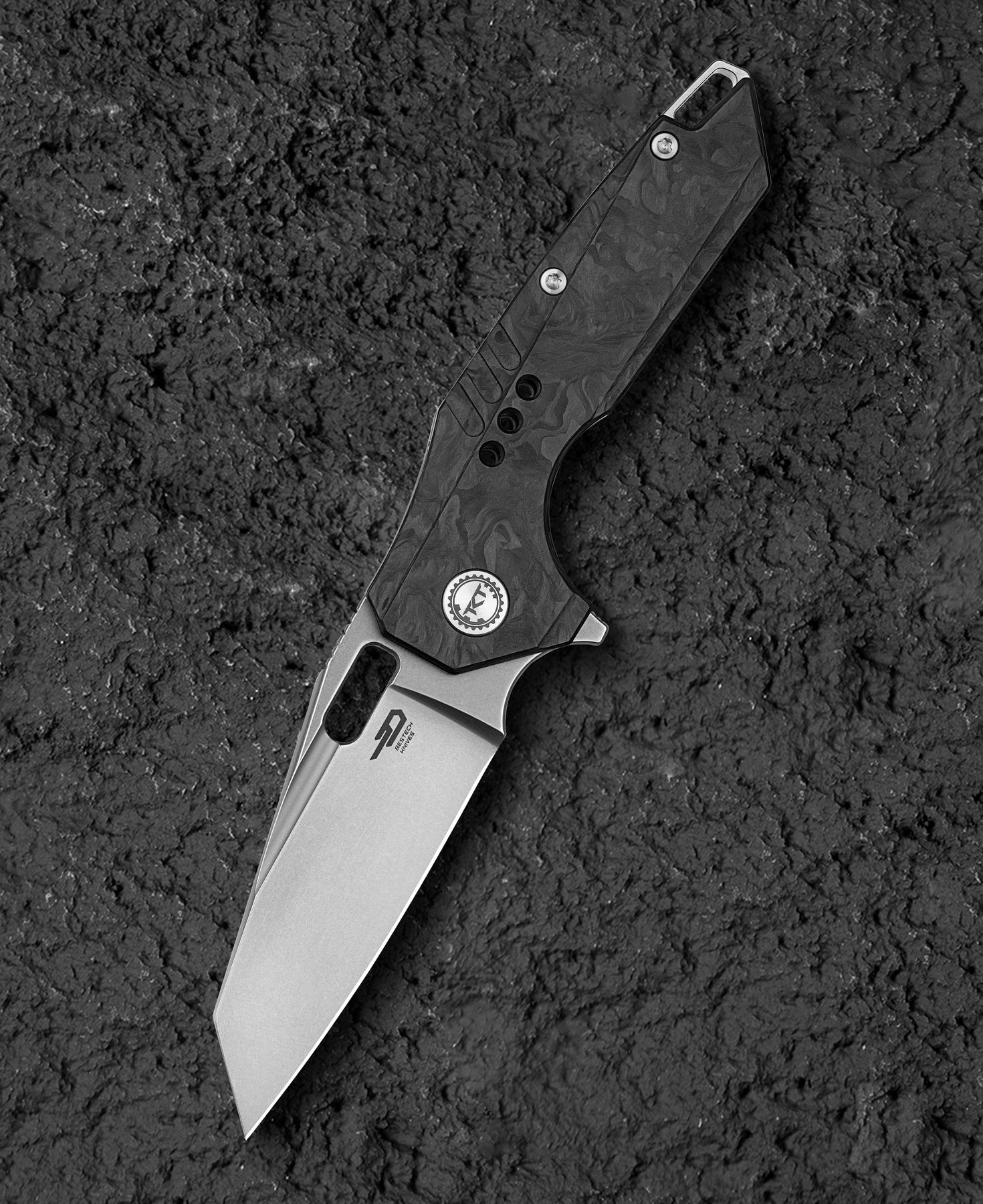Bestech Knives NYXIE 3 S35VN钢 碳纤维+钛合金柄 BT2308C 1760
