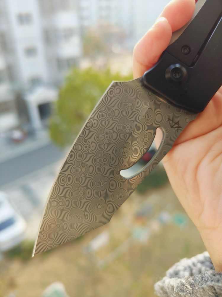 Kansept Knives Loji 大马士革钢 钛合金柄 K1058A3 1100