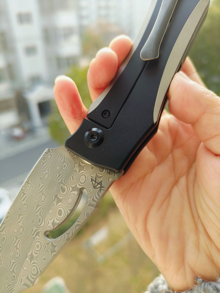 Kansept Knives Loji 大马士革钢 钛合金柄 K1058A3 1100