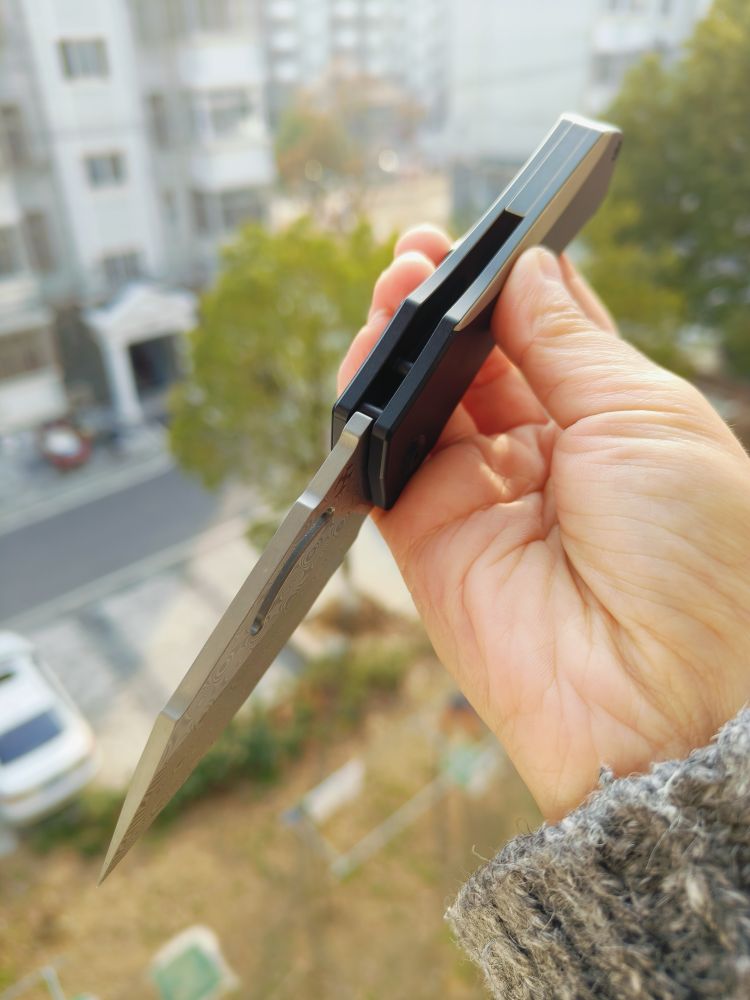 Kansept Knives Loji 大马士革钢 钛合金柄 K1058A3 1100
