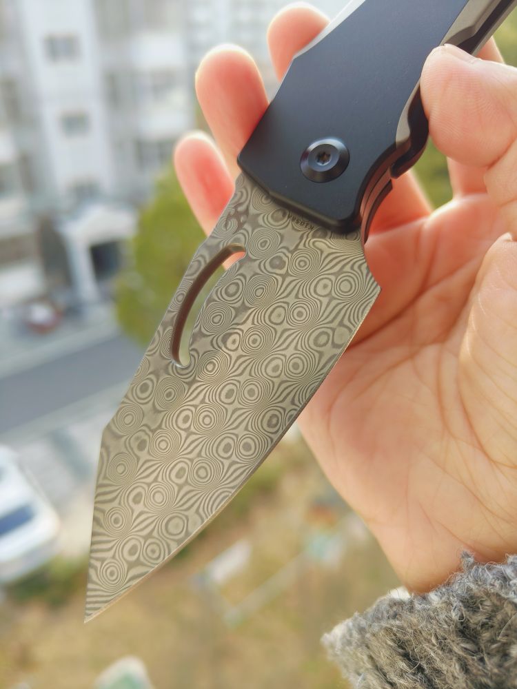Kansept Knives Loji 大马士革钢 钛合金柄 K1058A3 1100