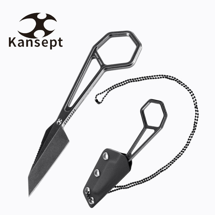 Kansept Knives HEX 14C28N钢 G001A4 黑色石洗 290