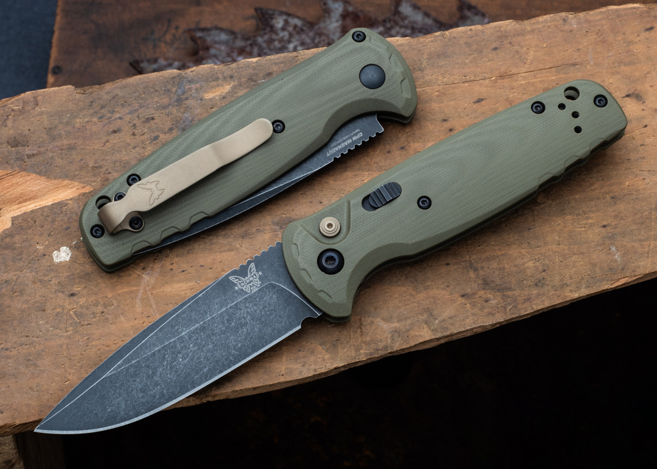 Benchmade CPM-MagnaCut钢 G10柄 4300BK-02 绿色 3160