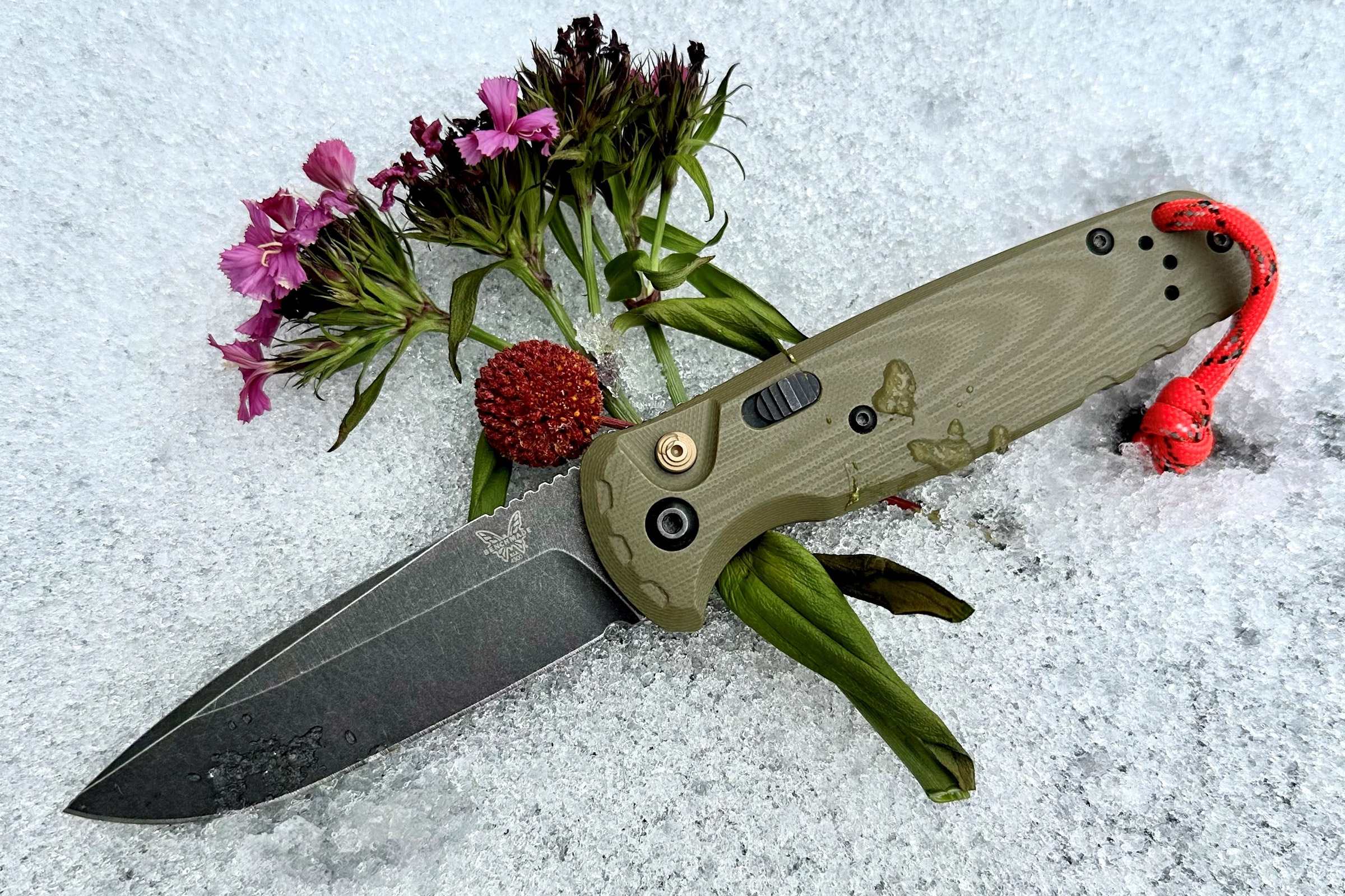 Benchmade CPM-MagnaCut钢 G10柄 4300BK-02 绿色 3160