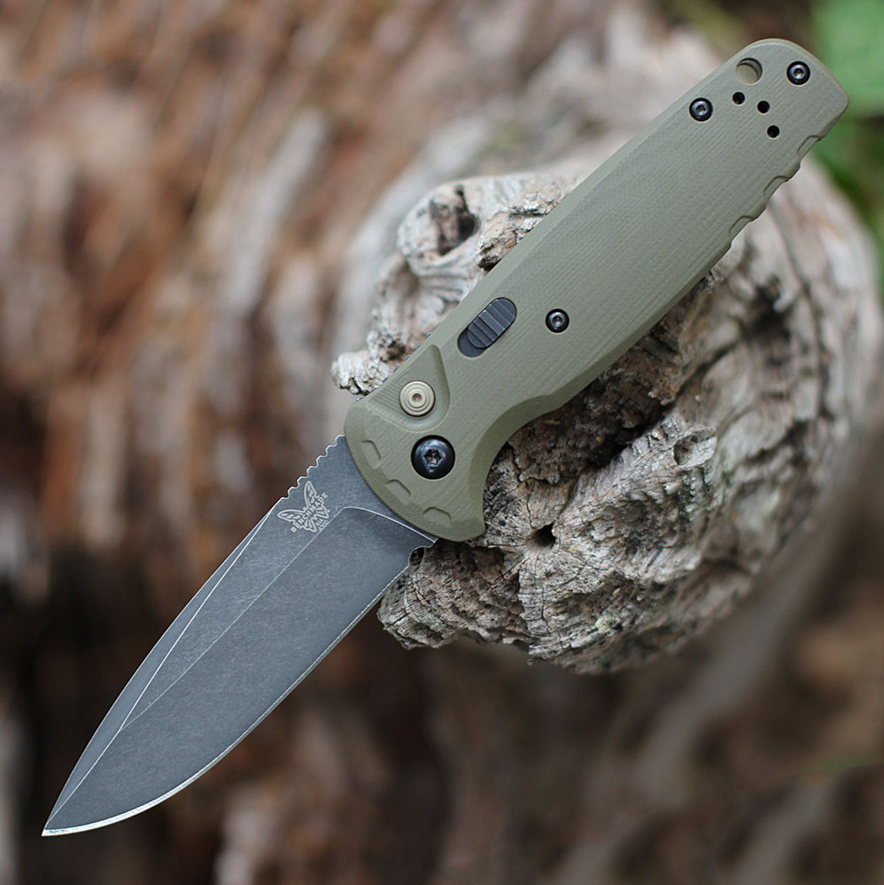 Benchmade CPM-MagnaCut钢 G10柄 4300BK-02 绿色 3160