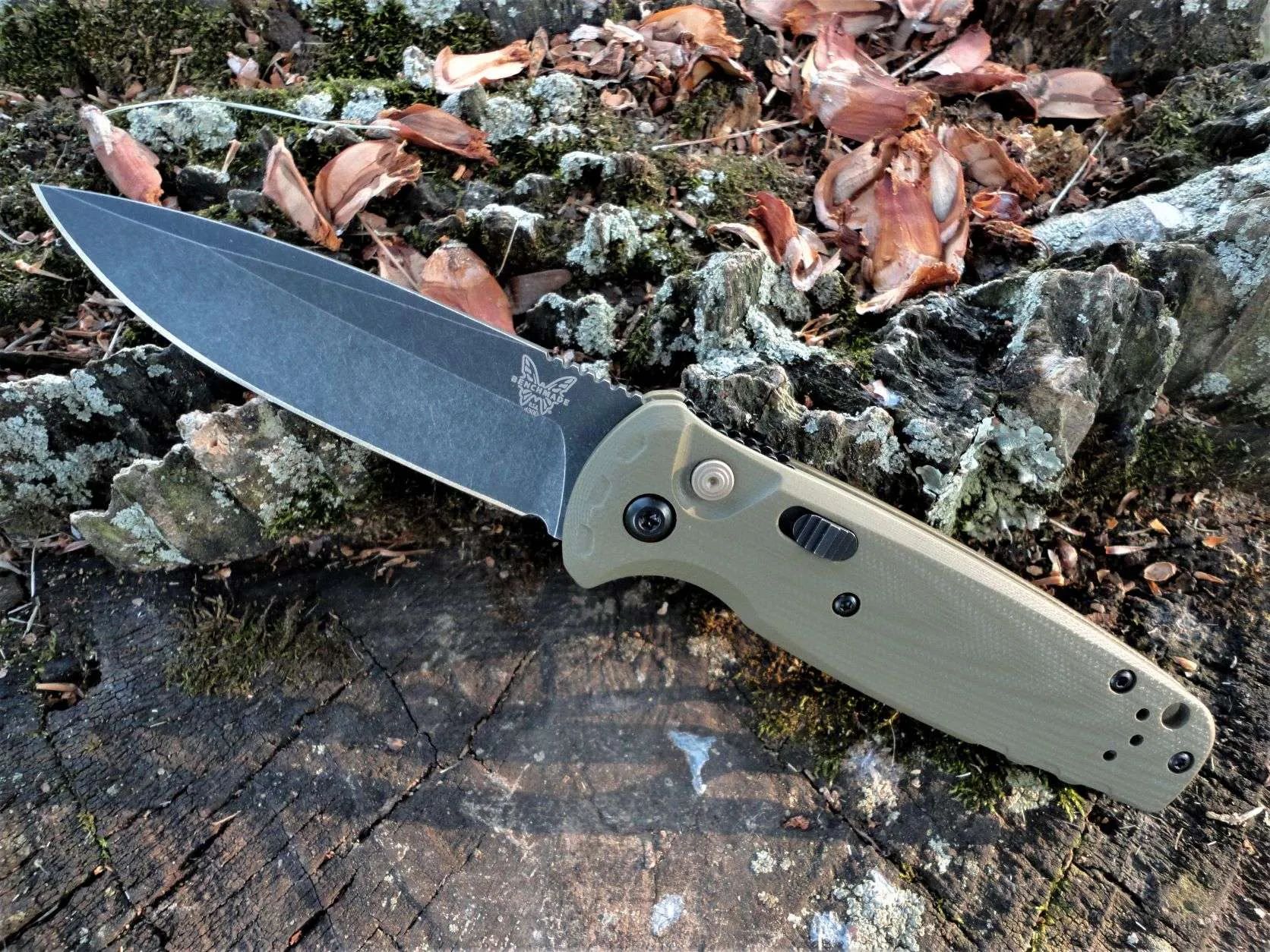 Benchmade CPM-MagnaCut钢 G10柄 4300BK-02 绿色 3160