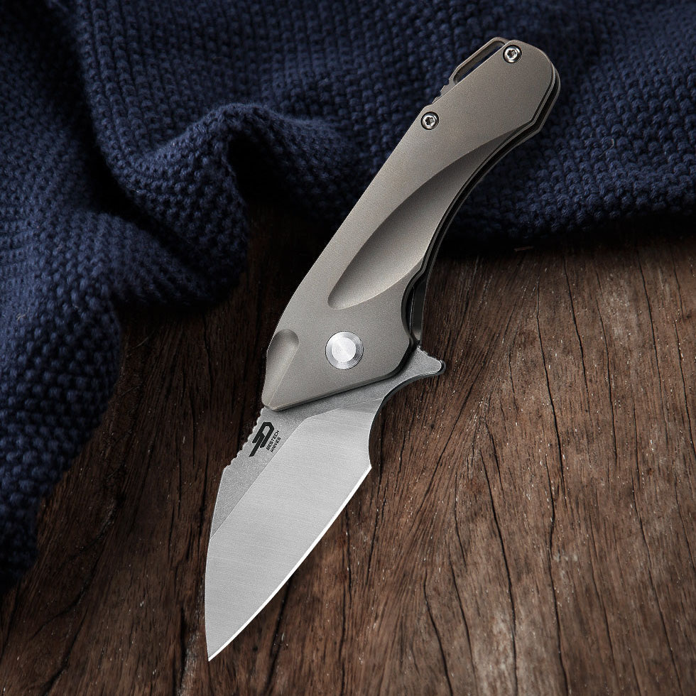 Bestech Knives Goblin CPM-S35VN钢 钛合金镶嵌碳纤维柄 BT1711C 1180
