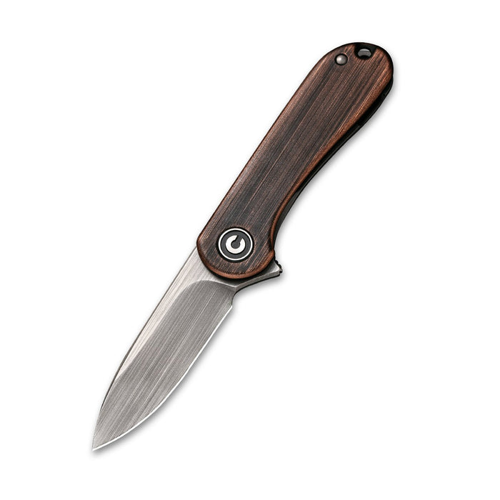 CIVIVI Elementum 14C28N钢 紫铜手柄 C18062Q-2 做旧铜色 375
