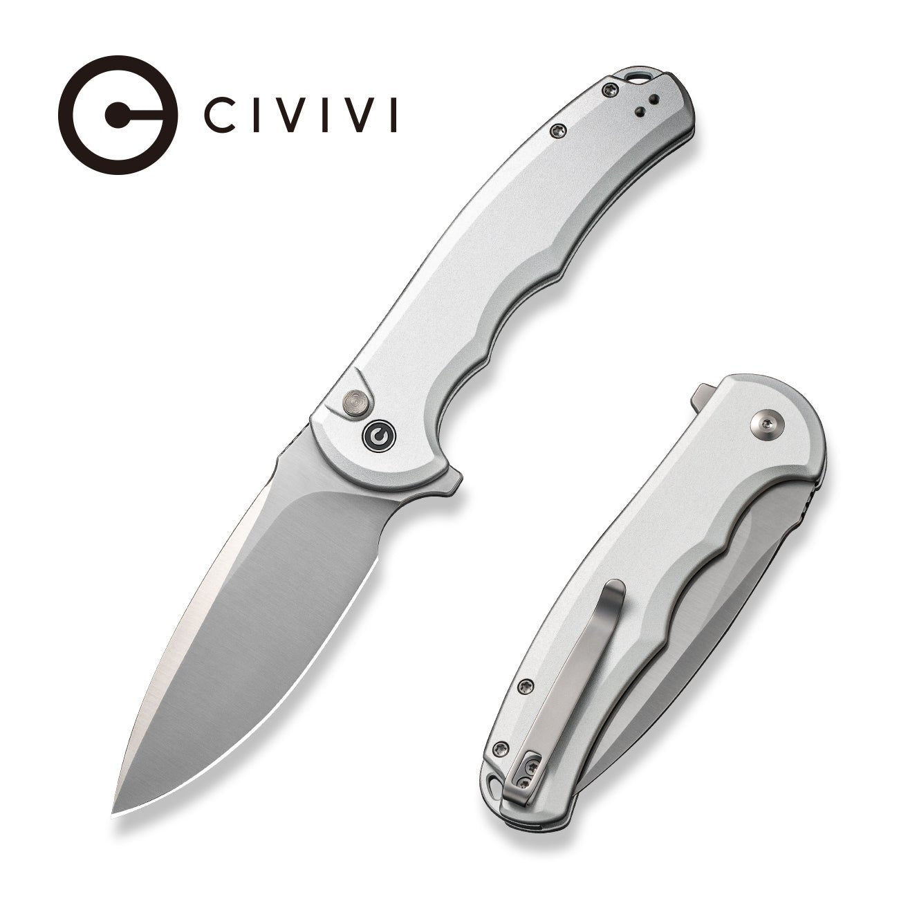 CIVIVI Button Lock Praxis Nitro-V钢 铝柄 C18026E-2 白色 640