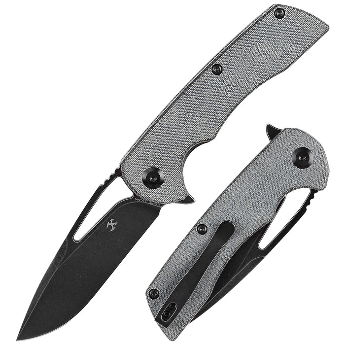 kansept Kryo 12C28N钢 米卡塔柄 T1001M1 黑白色 418